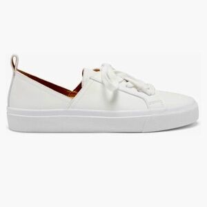 Lucky Brand Dansbey White Leather Low Top Lace Up Sneakers Size 8.5